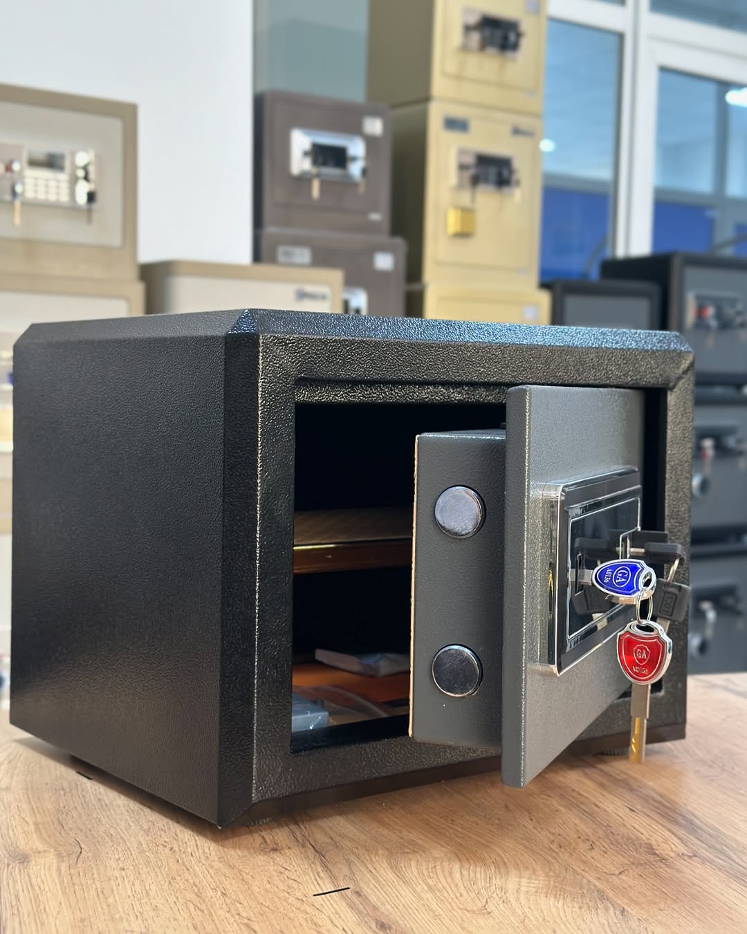 coffre-fort H2-350 & ( Empreinte digitale + double serrure + code tactile )