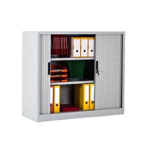 Armoire de bureau à rideaux coulissants