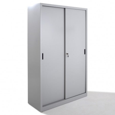 Armoire de bureau à porte coulissantes métallique