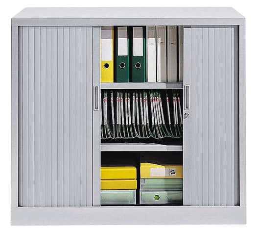 Armoire de bureau à rideaux coulissants